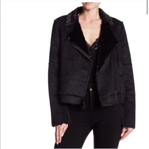 Parker brand faux fur jacket